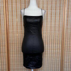 Brand new with tag Edikted faux black leather mini dress